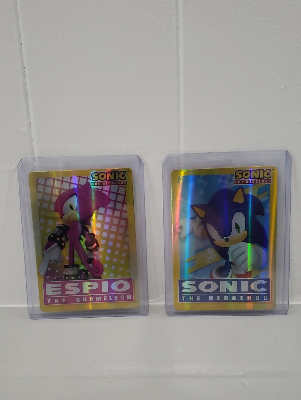 Sonic the Hedgehog Holographic & Espio the Chameleon Trading Cards